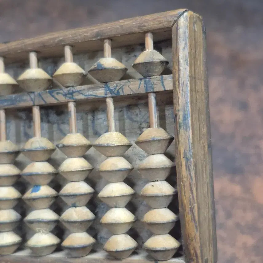 [BUNJANG] 1960s Portable Wooden Abacus / 1960년대 휴대용 소형 원목주판