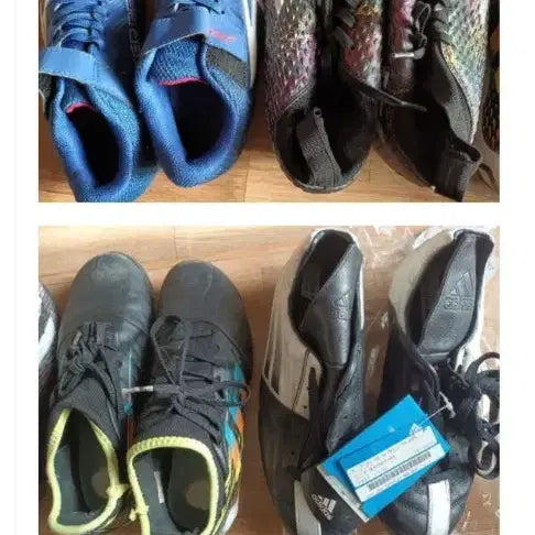 [BUNJANG] Assorted Football Shoes, Gloves, Bags Bundle Set / 7켤레 남자 축구화 운동화 장갑 가방 전부다 저렴하게 처분해요 ㅠㅠ