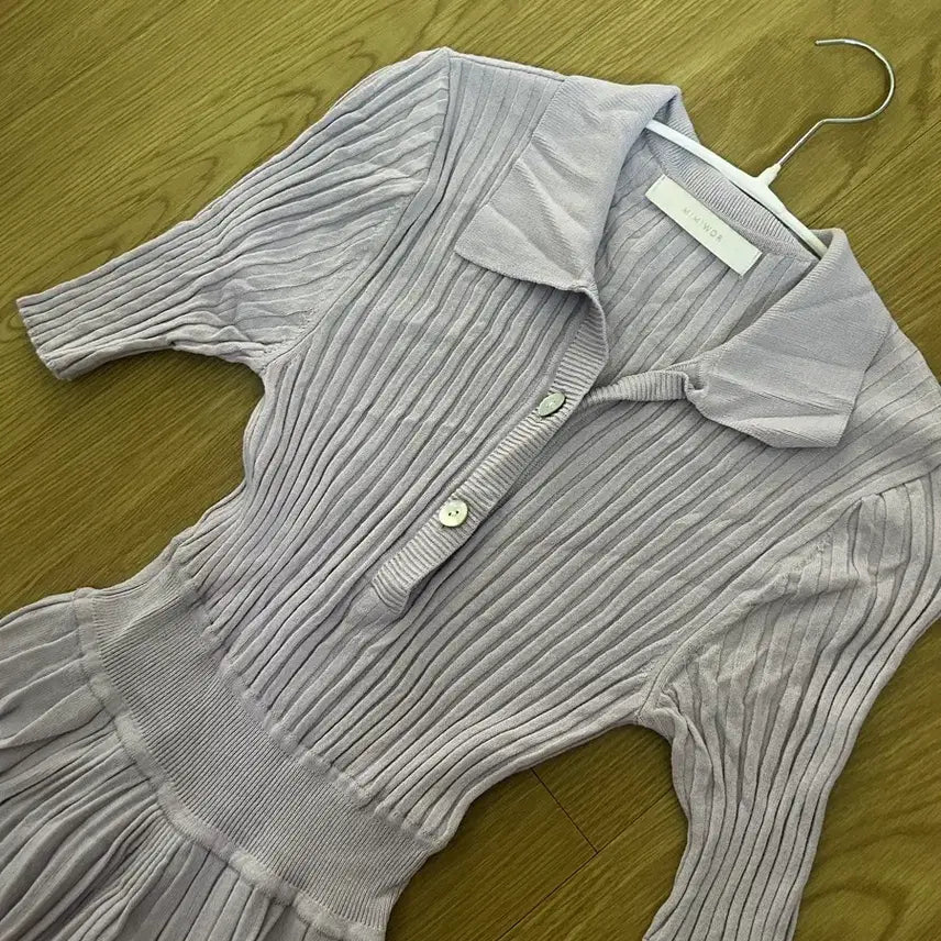 [SOLD OUT] 미미워 아이스원피스 라벤더