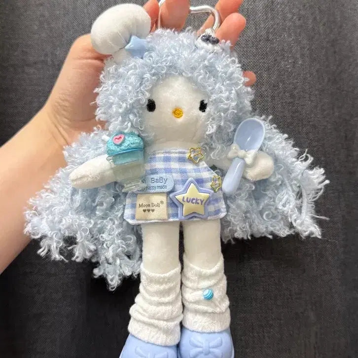 [BUNJANG] Chef Poggle Long Legs Kitty Keychain / 요리사 뽀글이 롱다리 키티