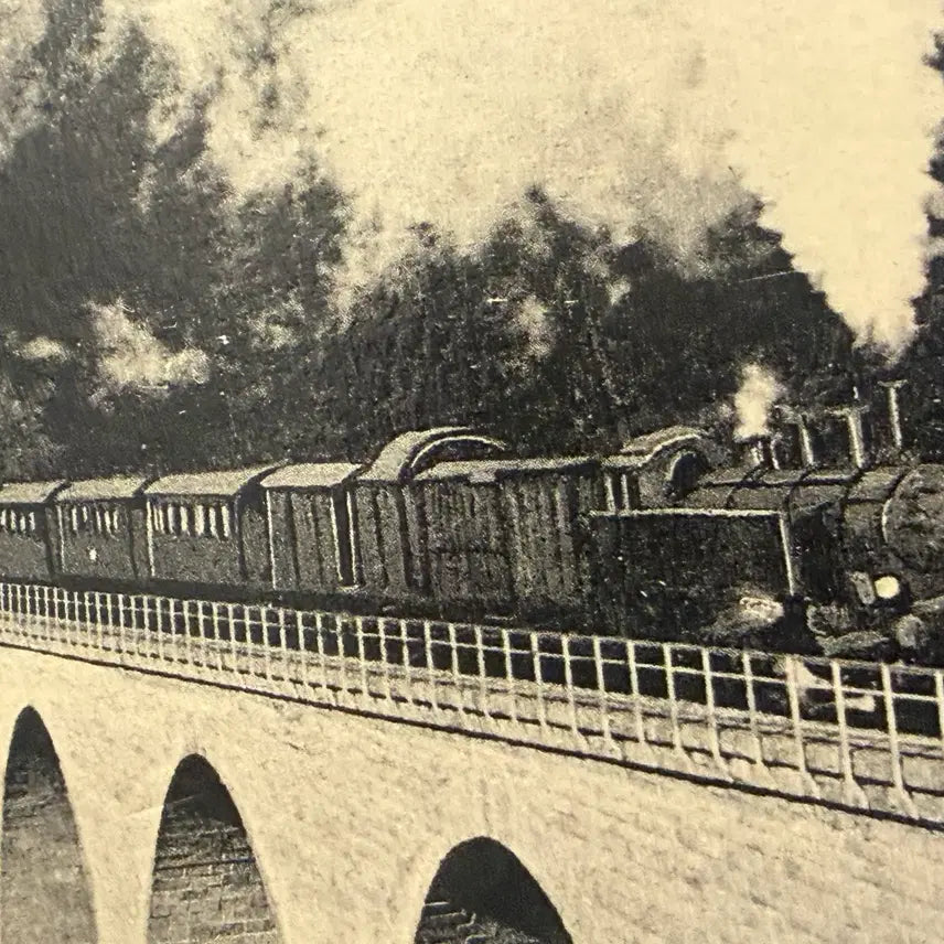 [BUNJANG] 1937 German Schwarzwaldbahn Steam Locomotive Original Postcard / 1937년 - 독일 슈바르츠발트 증기기관차 오리지널 엽서 2차대전 직전