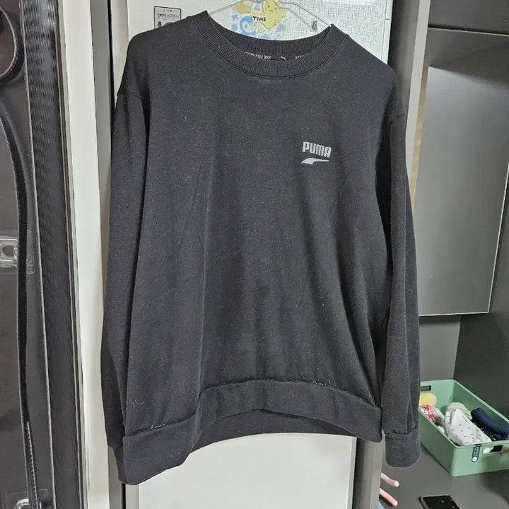 [BUNJANG] Puma Black Crewneck Sweatshirt / 푸마 블랙 맨투맨 티셔츠