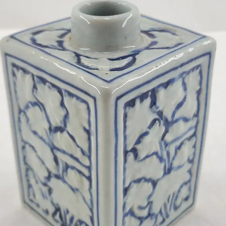 [BUNJANG] Blue and White Porcelain Square Tea Caddy / 청화백자 사각 차통