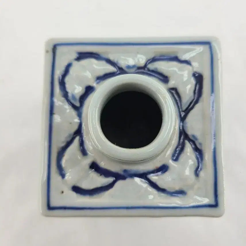[BUNJANG] Blue and White Porcelain Square Tea Caddy / 청화백자 사각 차통