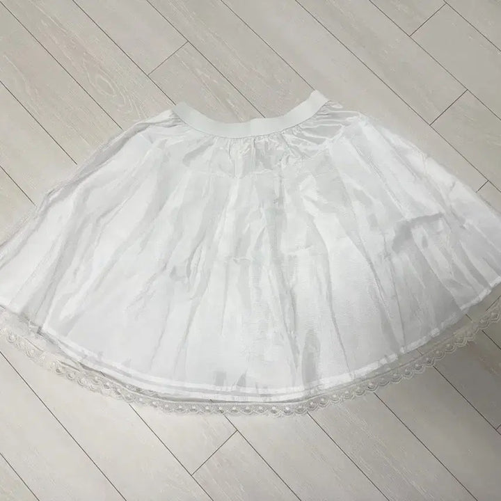 [BUNJANG] White Underskirt with Lace Detail / 계량한복 속치마