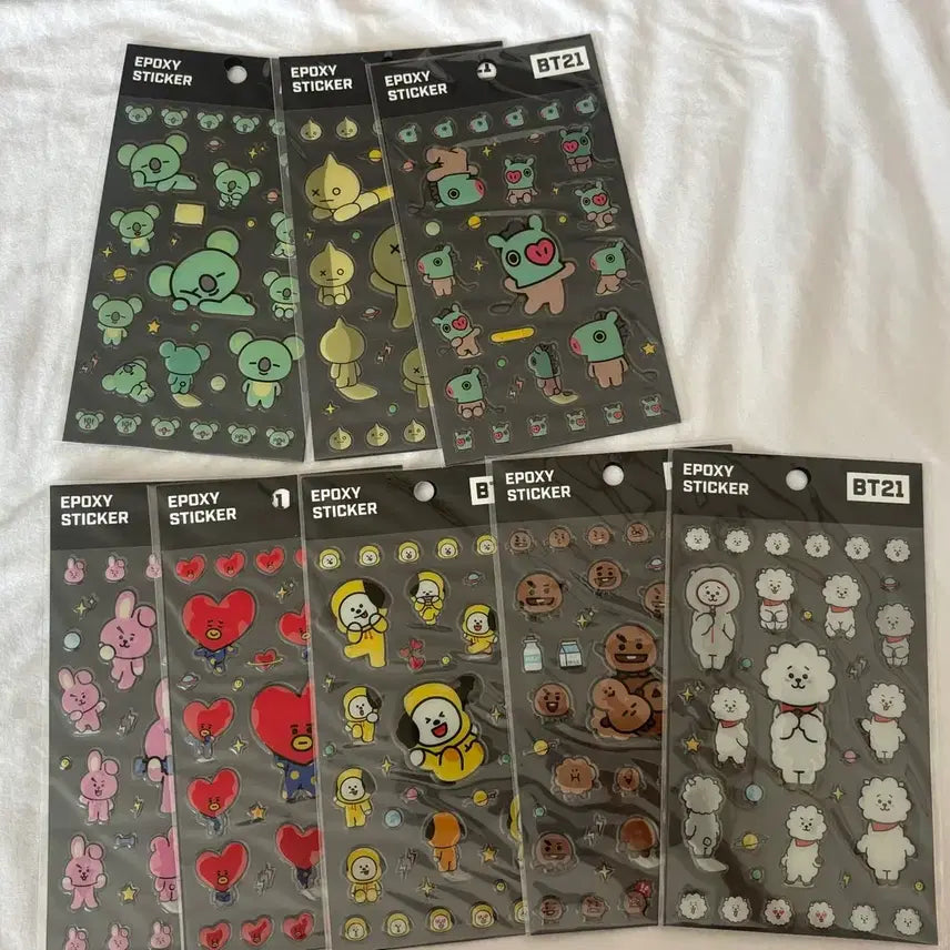 [BUNJANG] BT21 Sticker Set / BT21 스티커 / 방탄