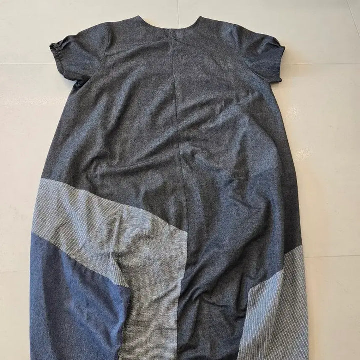[BUNJANG] Color Block Long Dress / (free)배색 벙벙핏 원피스