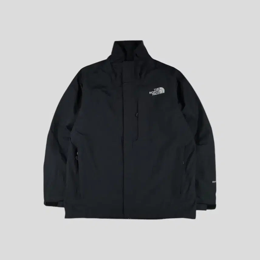 [SOLD OUT] 노스페이스 블랙 그레이 로고 체스트포켓 하이벤트 볼카노 투웨이지퍼 고프코