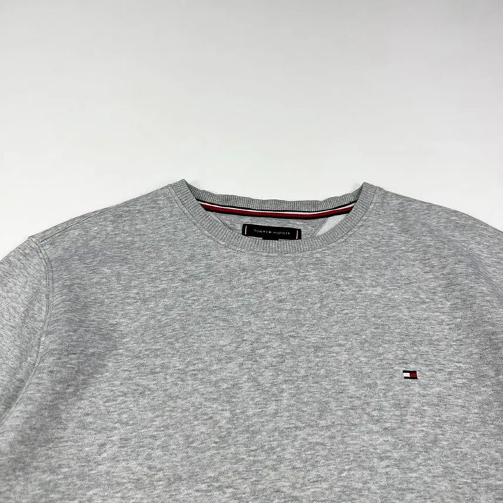 [BUNJANG] Tommy Hilfiger Basic Minimalist Sweatshirt Gray / (L) 타미힐피거 베이직 미니멀 맨투맨 그레이
