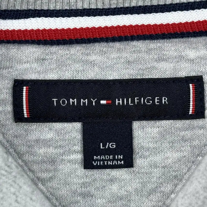 [BUNJANG] Tommy Hilfiger Basic Minimalist Sweatshirt Gray / (L) 타미힐피거 베이직 미니멀 맨투맨 그레이