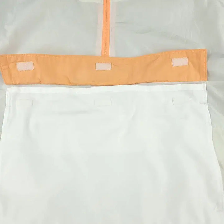 [BUNJANG] Under Armour Ivory Light Orange Reflective Logo Rush Half-Zip / 언더아머 아이보리 라이트오렌지 배색 리플렉티브 로고 러쉬 오버핏 하프집업