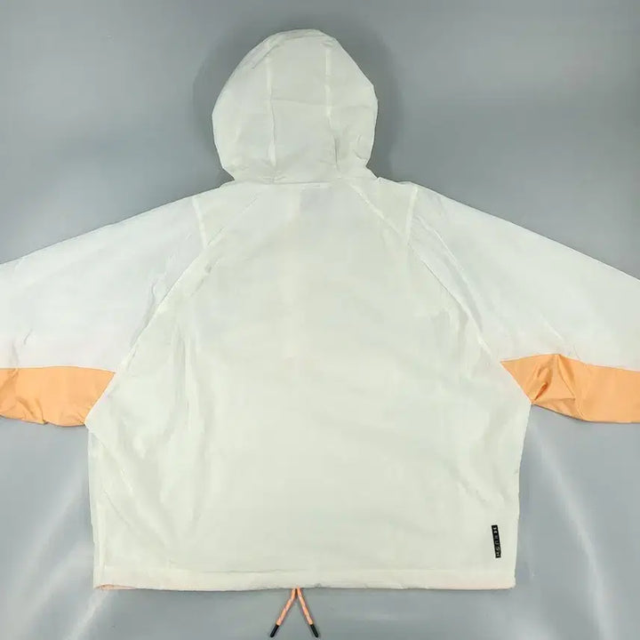 [BUNJANG] Under Armour Ivory Light Orange Reflective Logo Rush Half-Zip / 언더아머 아이보리 라이트오렌지 배색 리플렉티브 로고 러쉬 오버핏 하프집업