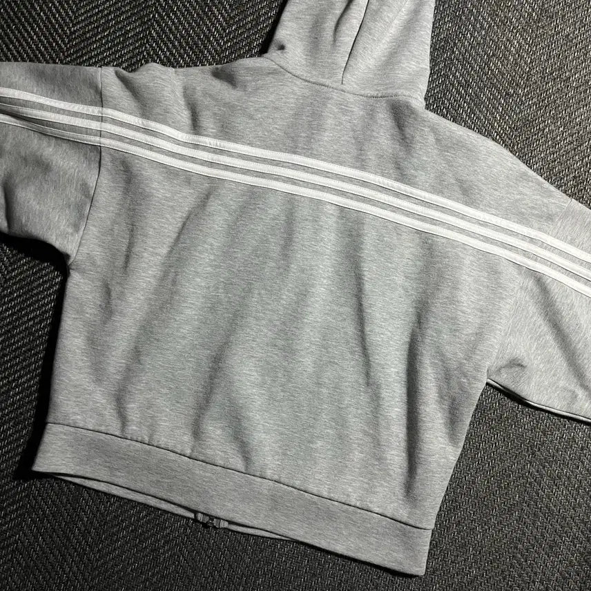[BUNJANG] Adidas Crop Hoodie Zip-up / [M] ADIDAS 아디다스 크롭 후드 집업