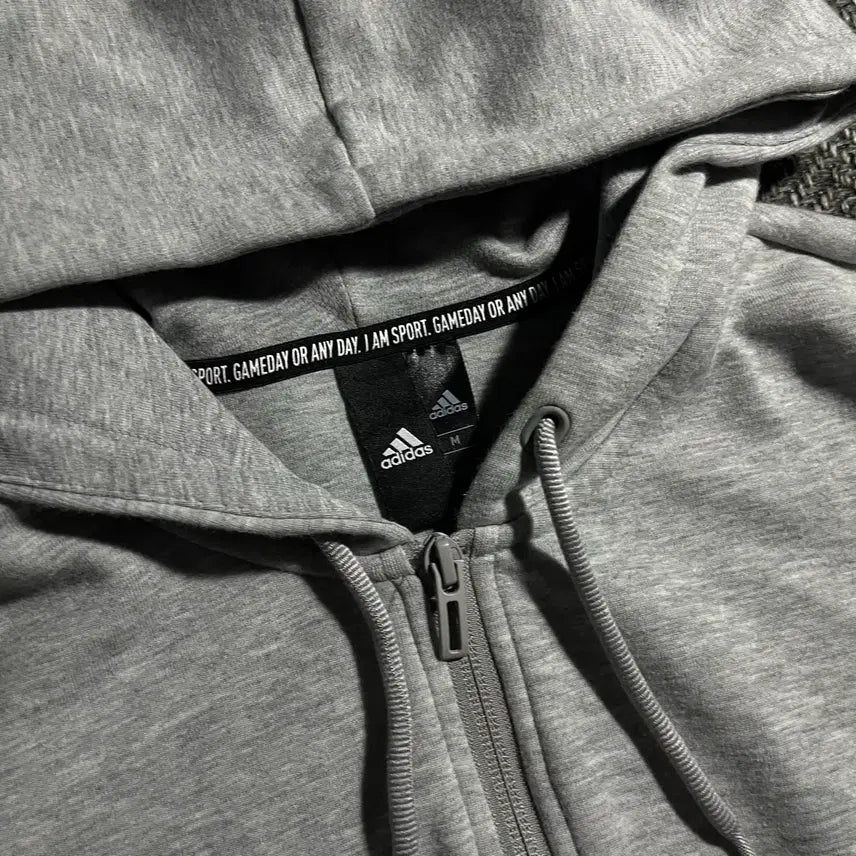 [BUNJANG] Adidas Crop Hoodie Zip-up / [M] ADIDAS 아디다스 크롭 후드 집업