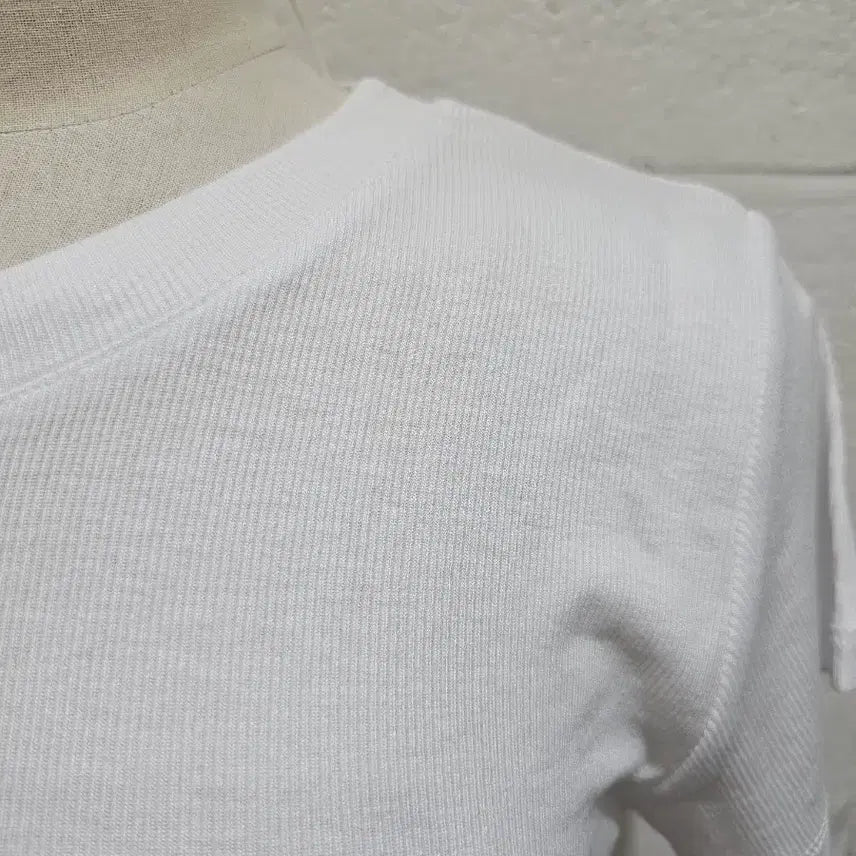 [SOLD OUT] 골지 라운드 반팔- 화이트