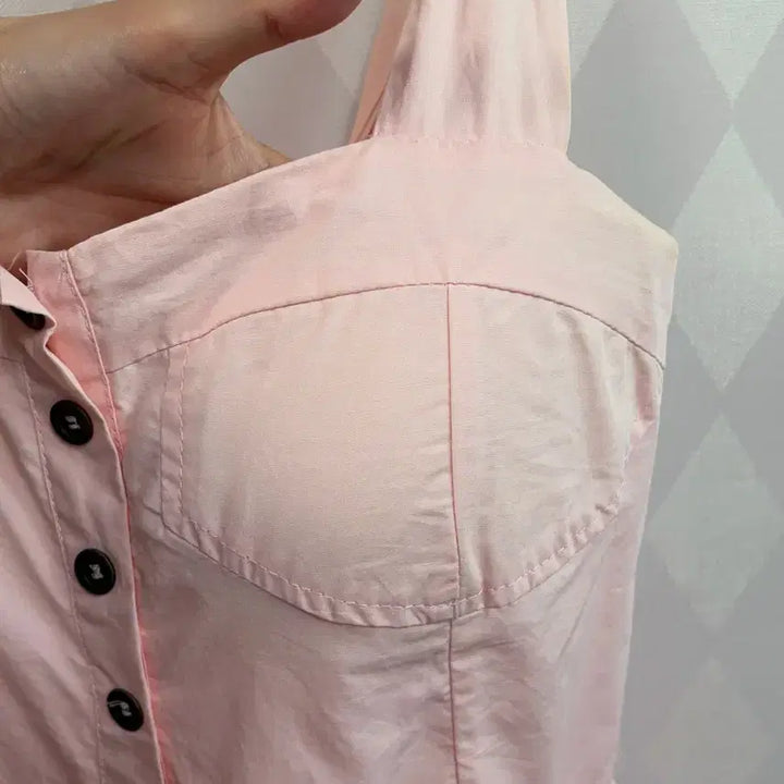 [BUNJANG] Shoulder Ribbon Dress / 어깨리본 원피스 (캡내장)