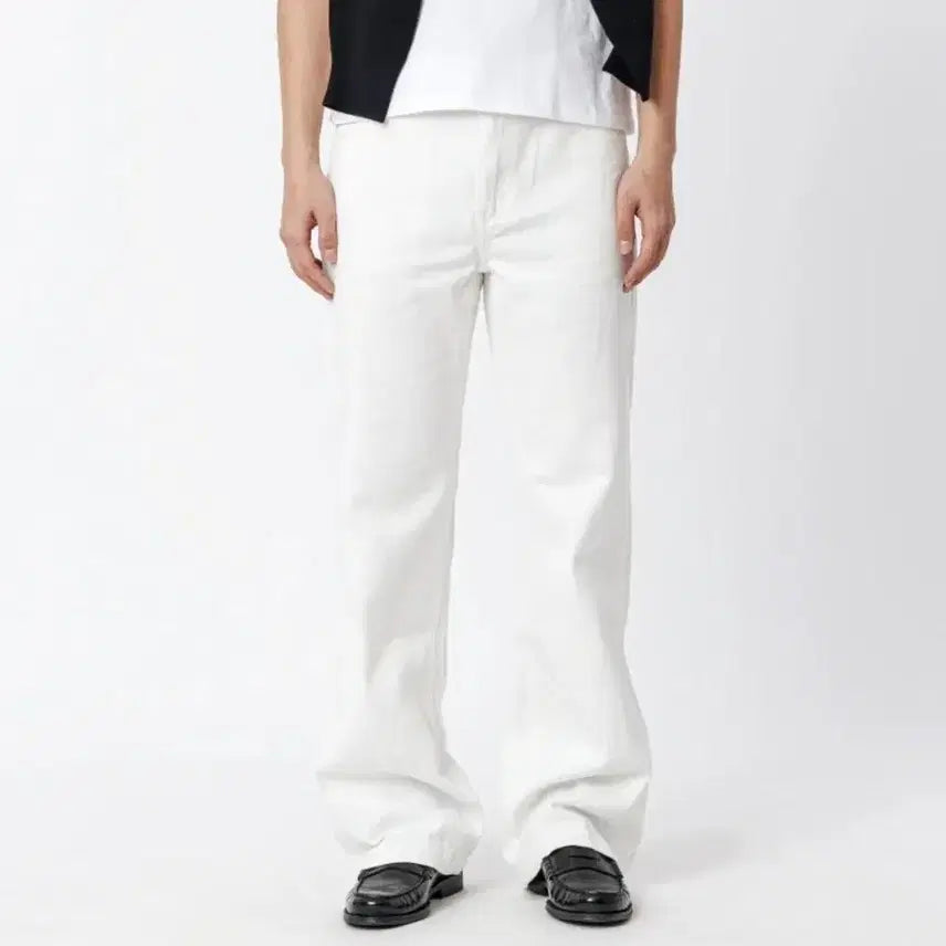 [BUNJANG] TEXX Semi-Flare White Pants / 텍스 TEXX 세미플레어 화이트 팬츠
