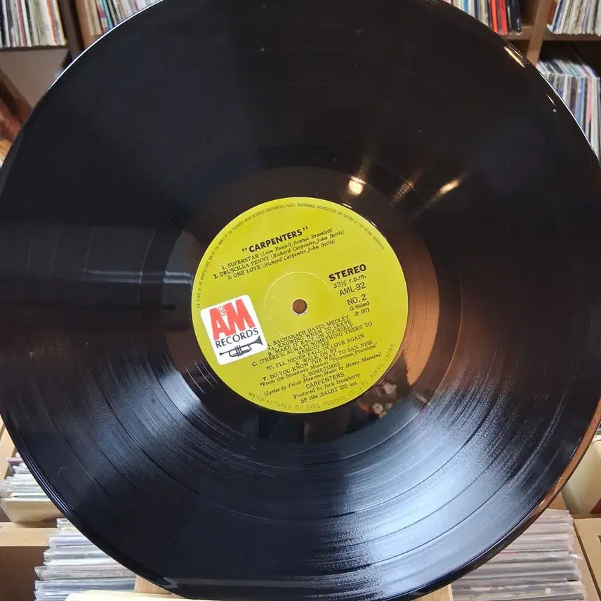 [SOLD OUT] 내지 브로마이드 카펜터스 앨범 A&amp;M LP