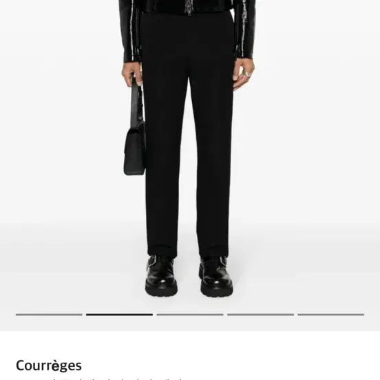 [BUNJANG] Courrèges Leather Jacket / 꾸레쥬 레더 자켓