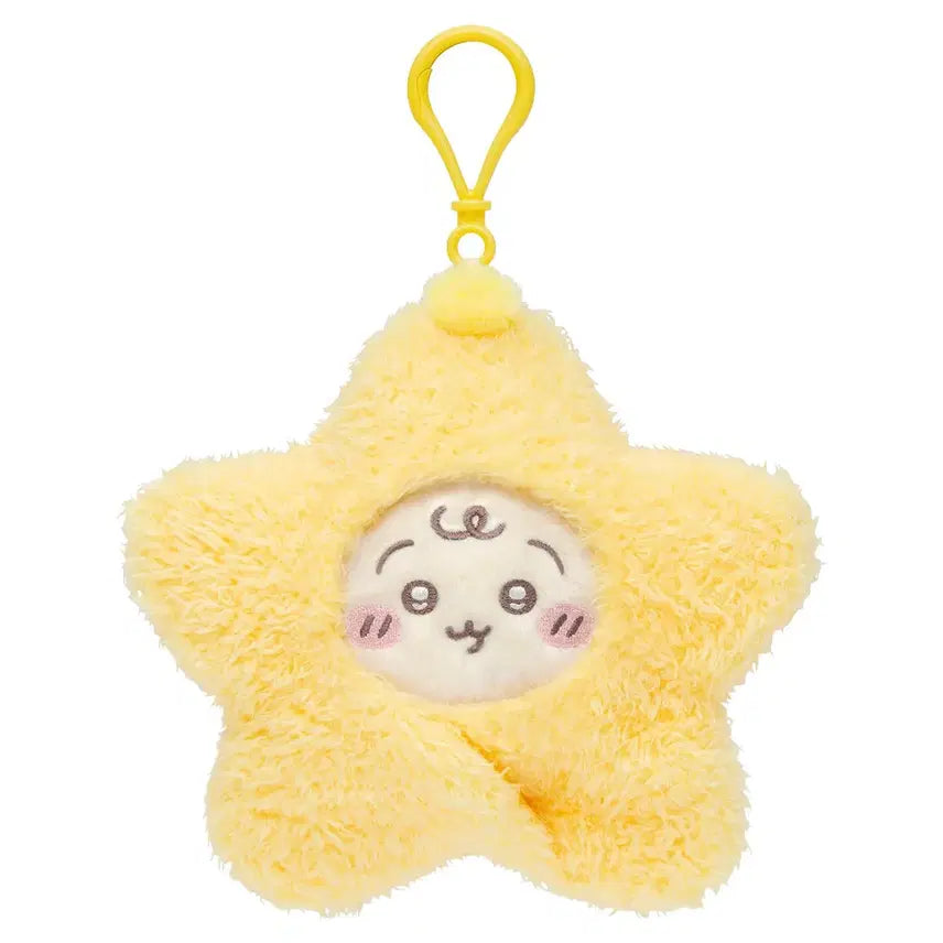 [BUNJANG] Chikawa Star Shaped Swaddle Keyring / 치이카와 별 모양 포대기 키링 (인형 분리가능)