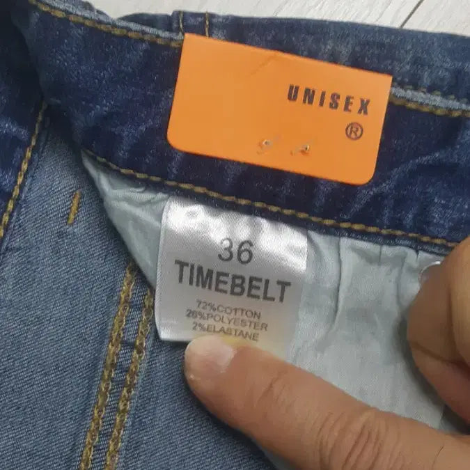 [SOLD OUT] TIME BELT 수입청바지(사방스판) 36인치(No.16)새상품!