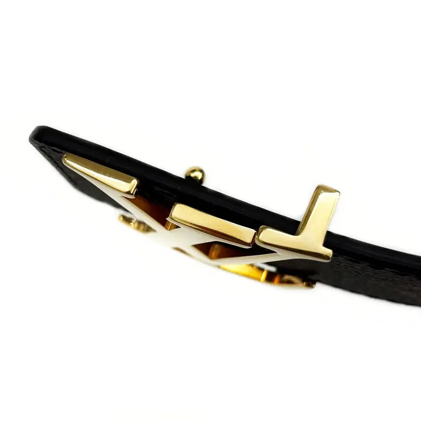 [BUNJANG] Louis Vuitton M0566U Reversible Belt / 루이비통 M0566U LV 금장 리버서블벨트 85 6TLVT20156