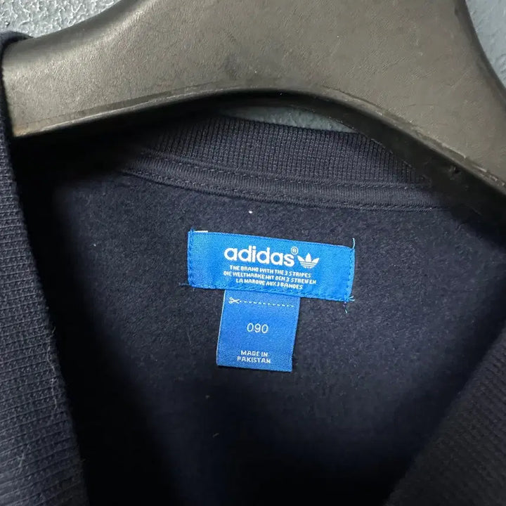 [BUNJANG] Adidas Navy Zipper Sweatshirt / 90 아디다스 네이비 지퍼 맨투맨 티셔츠