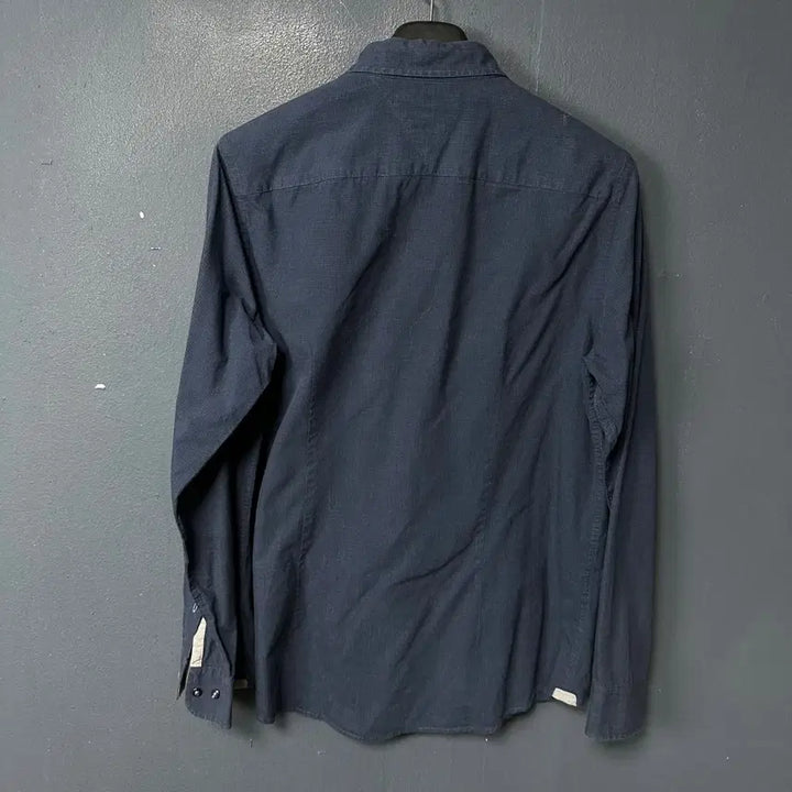 [BUNJANG] Tommy Hilfiger Navy Logo Shirt / L 타미힐피거 로고 네이비 셔츠 남방