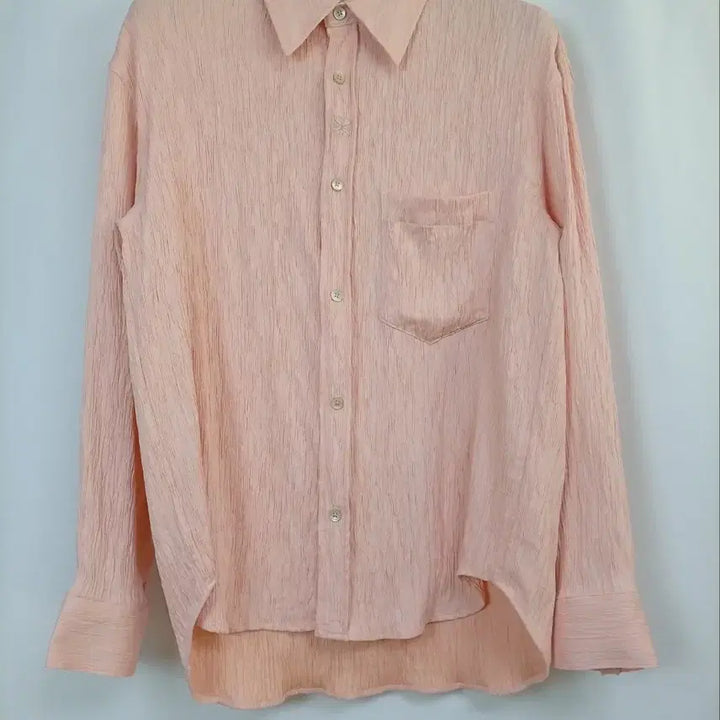 [SOLD OUT] A급/L)SATUR 레이온 혼방 플리츠 셔츠 새상품_하루구제7123