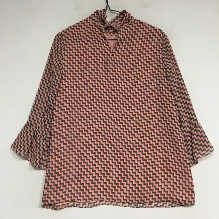 [BUNJANG] MojoSphin Pattern Chiffon Blouse / 모조에스핀 패턴 쉬폰 블라우스 55