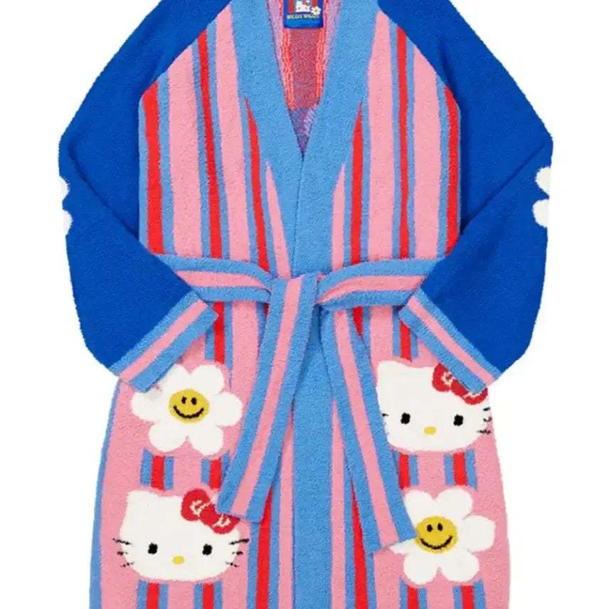 [BUNJANG] Hello Kitty Wiggle Wiggle Collaboration Robe / 헬로키티 위글위글 로브