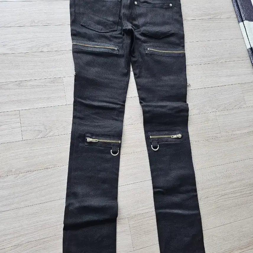[BUNJANG] Anotheryouth Multi Zipper Black Pants / 어나더유스 멀티 지퍼 블랙 팬츠
