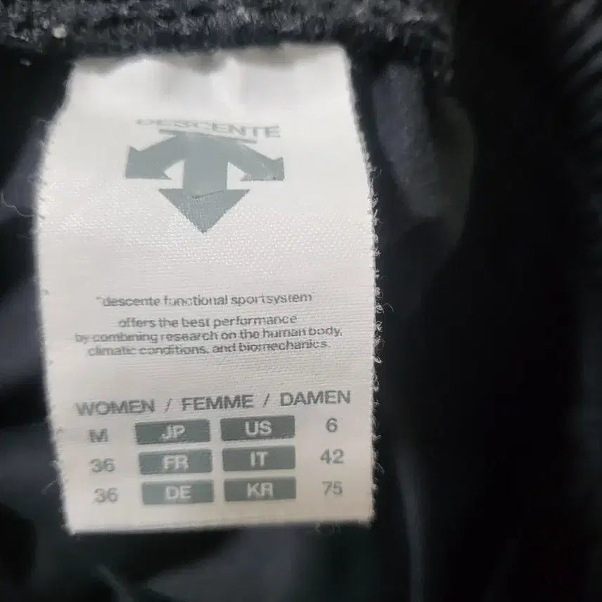 [BUNJANG] Descente Move Sport 7-Part Training Pants Black / 데상트 Move Sport 7부 트레이닝 바지 블랙