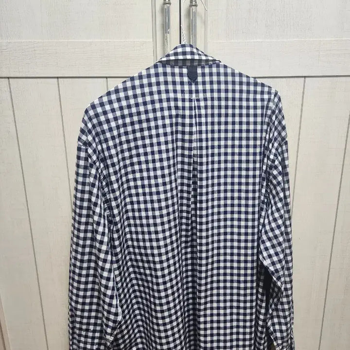 [BUNJANG] Softer Gingham Check Shirt Navy M Size / 소프터 깅엄체크셔츠 네이비 M사이즈
