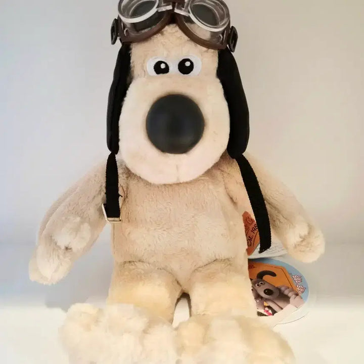 [BUNJANG] Wallace &amp; Gromit Gromit Pilot/Sheriff Plush Keychain New / 월레스와 그로밋 조종사 보안관 인형 키링 26cm새상품