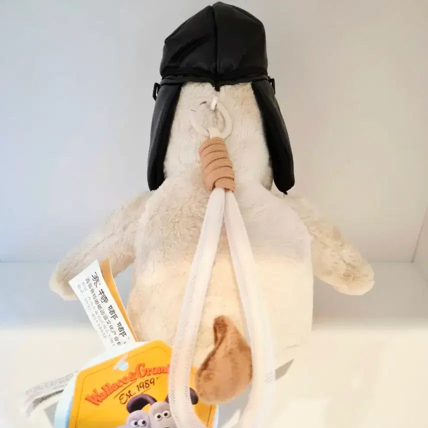 [BUNJANG] Wallace &amp; Gromit Gromit Pilot/Sheriff Plush Keychain New / 월레스와 그로밋 조종사 보안관 인형 키링 26cm새상품