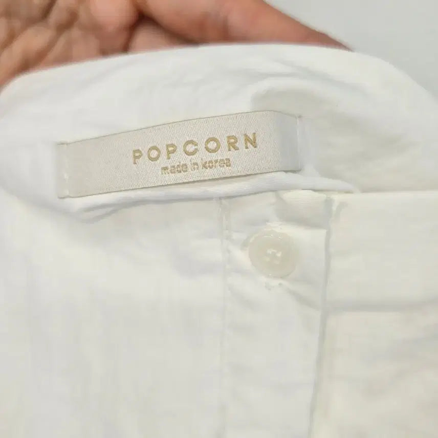 [BUNJANG] POPCORN White Frill Layered Camisole Blouse / (새상품) 레이어드 화이트 프릴 끈나시 블라우스