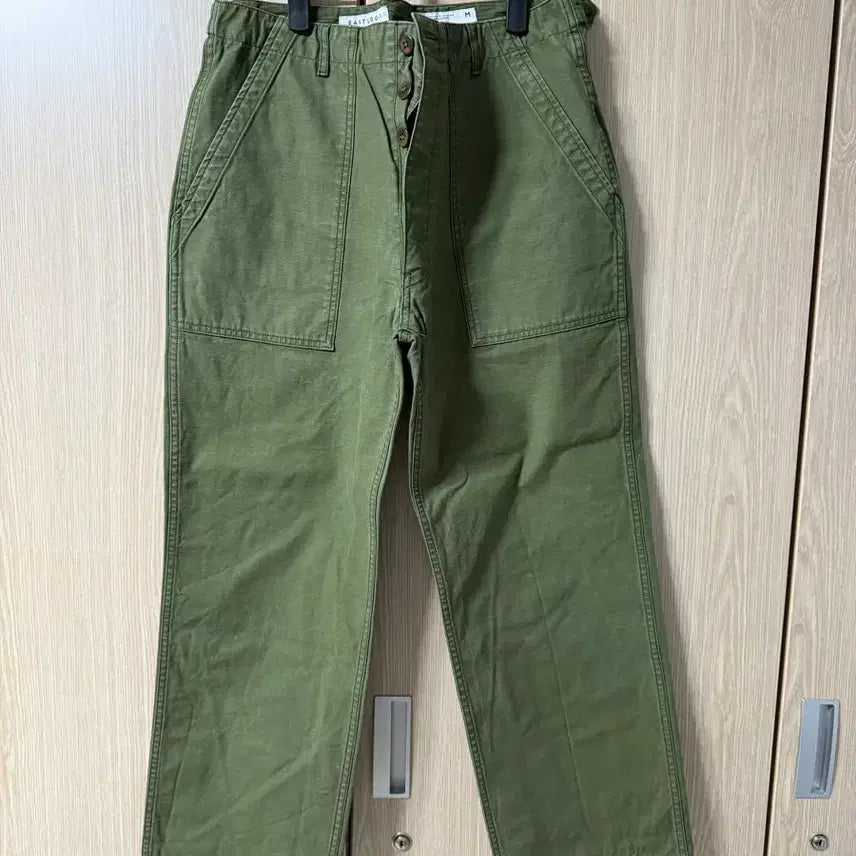 [BUNJANG] Eastlogue Permanent Fatigue Pants Khaki M / 이스트로그퍼머넌트 퍼티그 팬츠 M사이즈