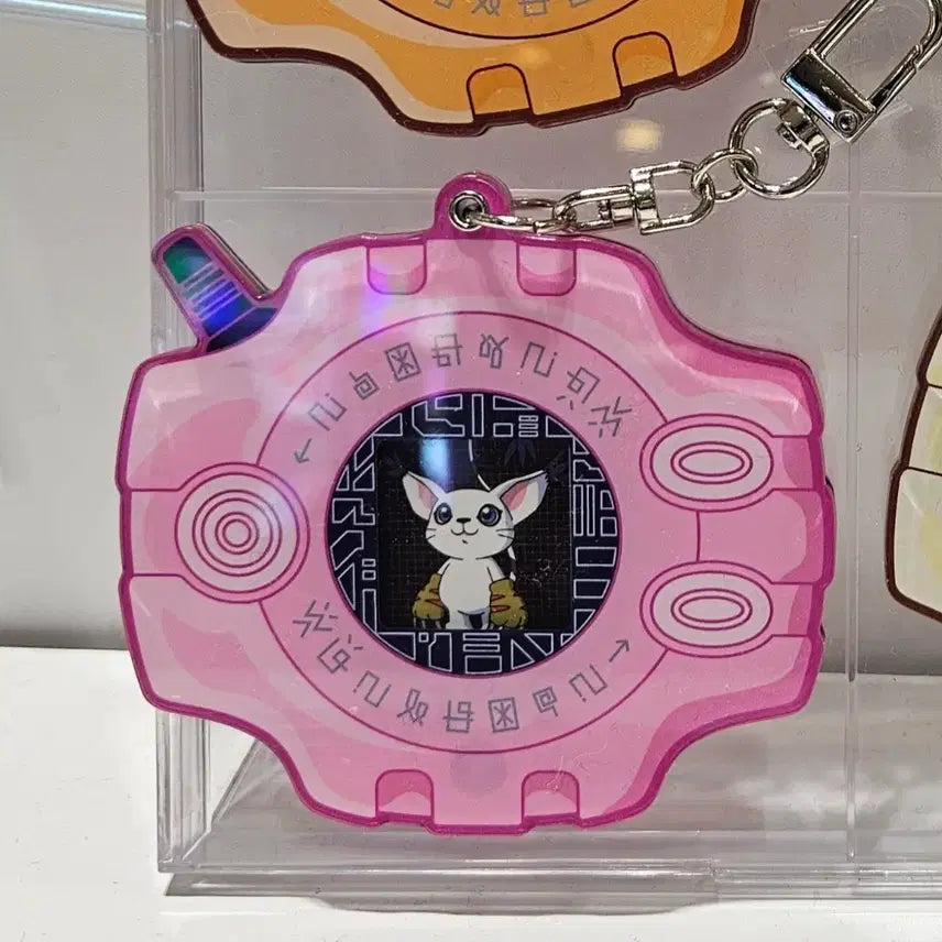 [BUNJANG] Digimon Cafe Digivice Gatomon Acrylic Keychain / 디지몬카페 디지바이스 가트몬 아크릴 키링