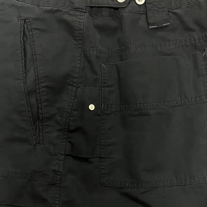 [BUNJANG] Politeureu 6-Cut 1/2 Work Pants Black / [3]폴리테루 6컷 1/2워크팬츠 블랙