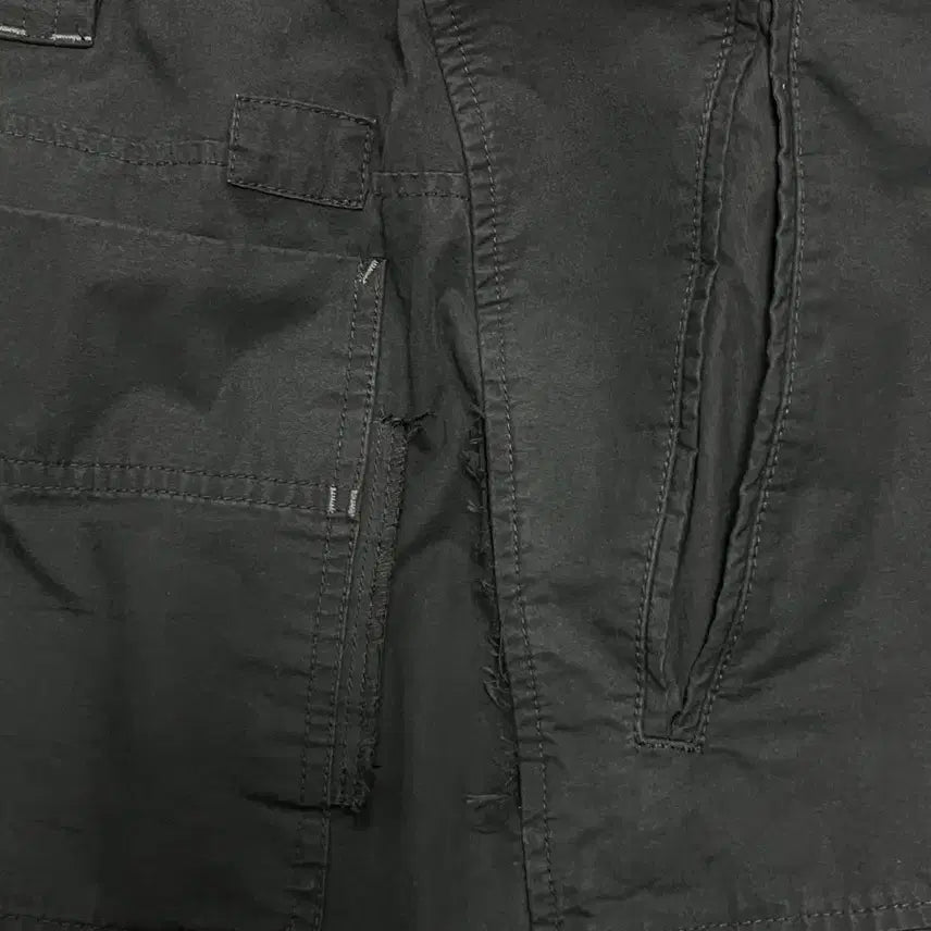[BUNJANG] Politeureu 6-Cut 1/2 Work Pants Black / [3]폴리테루 6컷 1/2워크팬츠 블랙