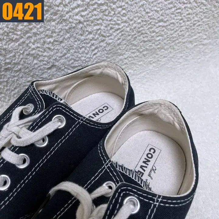 [BUNJANG] Converse Chuck Taylor Low Black Sneakers / 275 CONVERS 컨버스 척테일러 로우 블랙 스니커즈