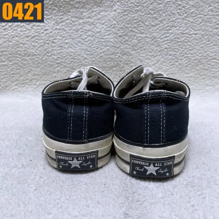 [BUNJANG] Converse Chuck Taylor Low Black Sneakers / 275 CONVERS 컨버스 척테일러 로우 블랙 스니커즈
