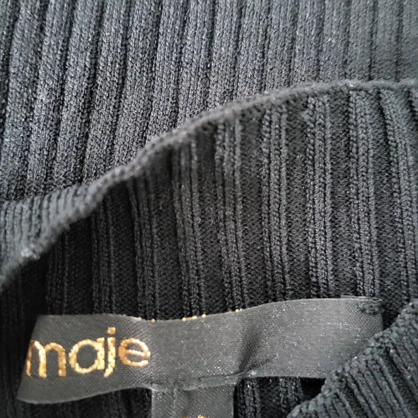 [BUNJANG] Maje Black Knit Dress (or Two-Piece) 38 / 마쥬 블랙 니트 원피스또는투피스 38사이즈