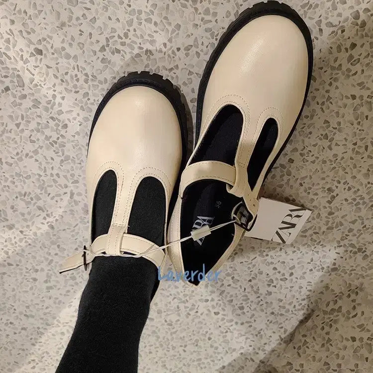 [SOLD OUT] 자라 메리제인 플랫 플랫폼 구두 37