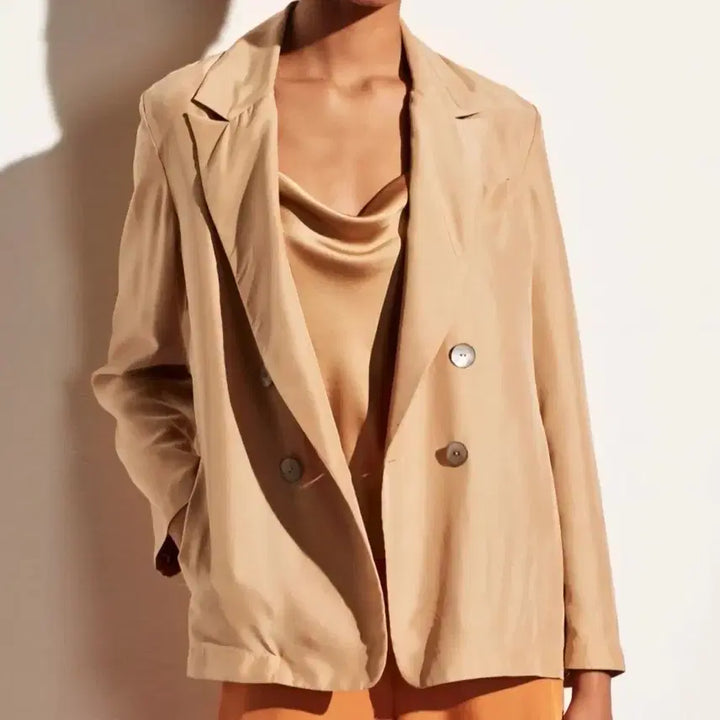[BUNJANG] Vince 100% Silk Jacket / vince 빈스 실크100%쟈켓 0표기