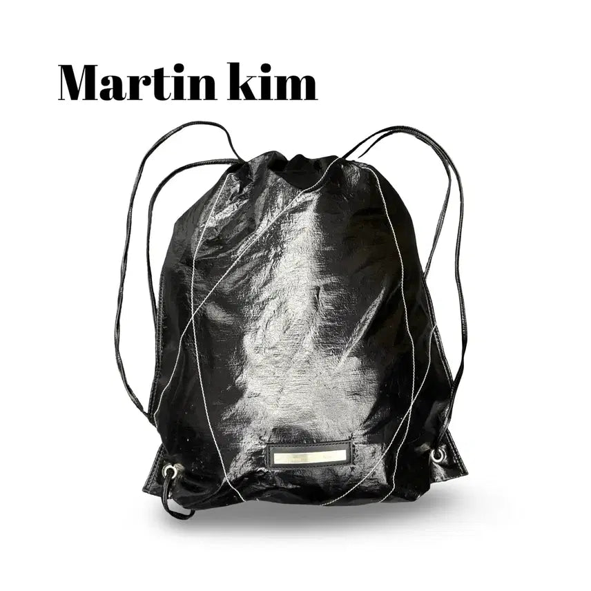 [BUNJANG] Matinkim Drawstring Backpack Black / 마뗑킴 드로우스트링 백팩 블랙