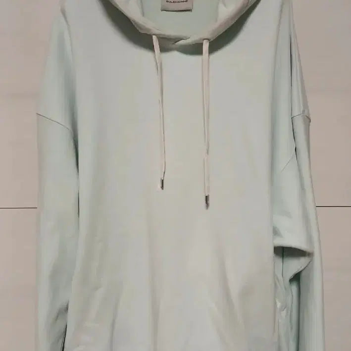 [BUNJANG] Solid Homme Mint Hoodie 50 Size / 솔리드옴므 민트색 후드티 50사이즈 105  일부얼룩 헤짐