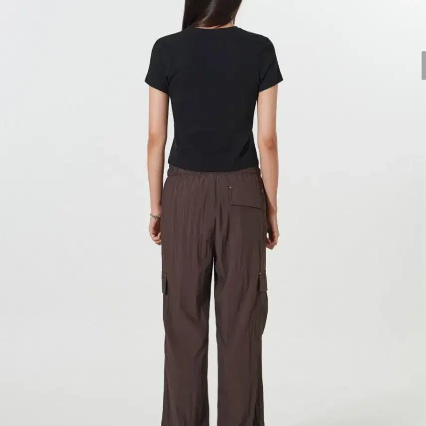 [BUNJANG] Dear. Me String Bending Pocket Cargo Pants L - Summer Version / 디어미 스트링 밴딩 포켓 카고 팬츠 L 모카 여름버전