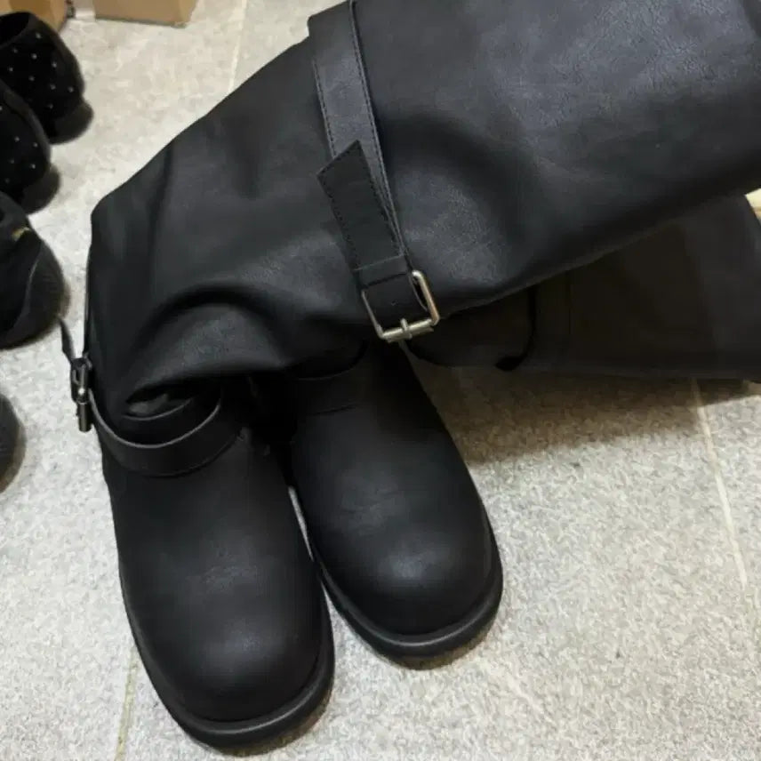 [SOLD OUT] 히프나틱 매트 레더 롱부츠 240